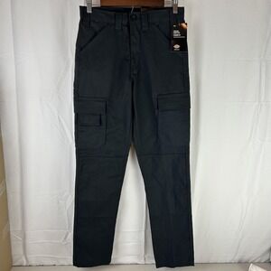 Dickies Pants Womens 4/27 Black Everyday Cargo Straight Fit Workwear Utility